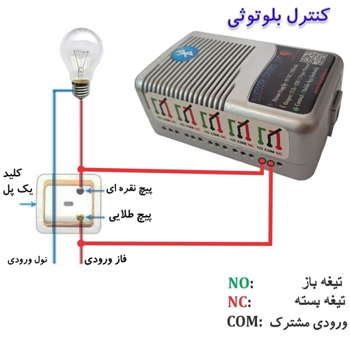 ریموت بلوتوثی اندروید پارسا پالس